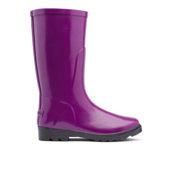 Columbia Downpour Rain, Botas Morados Negros Para Niña | 587291-HML